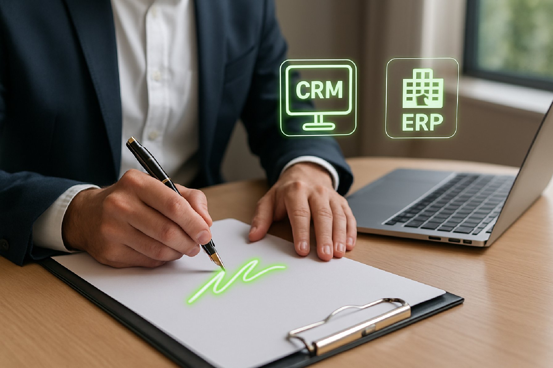 חיבור חתימה ירוקה ל־CRM, למערכת ERP ולמערכות ניהול