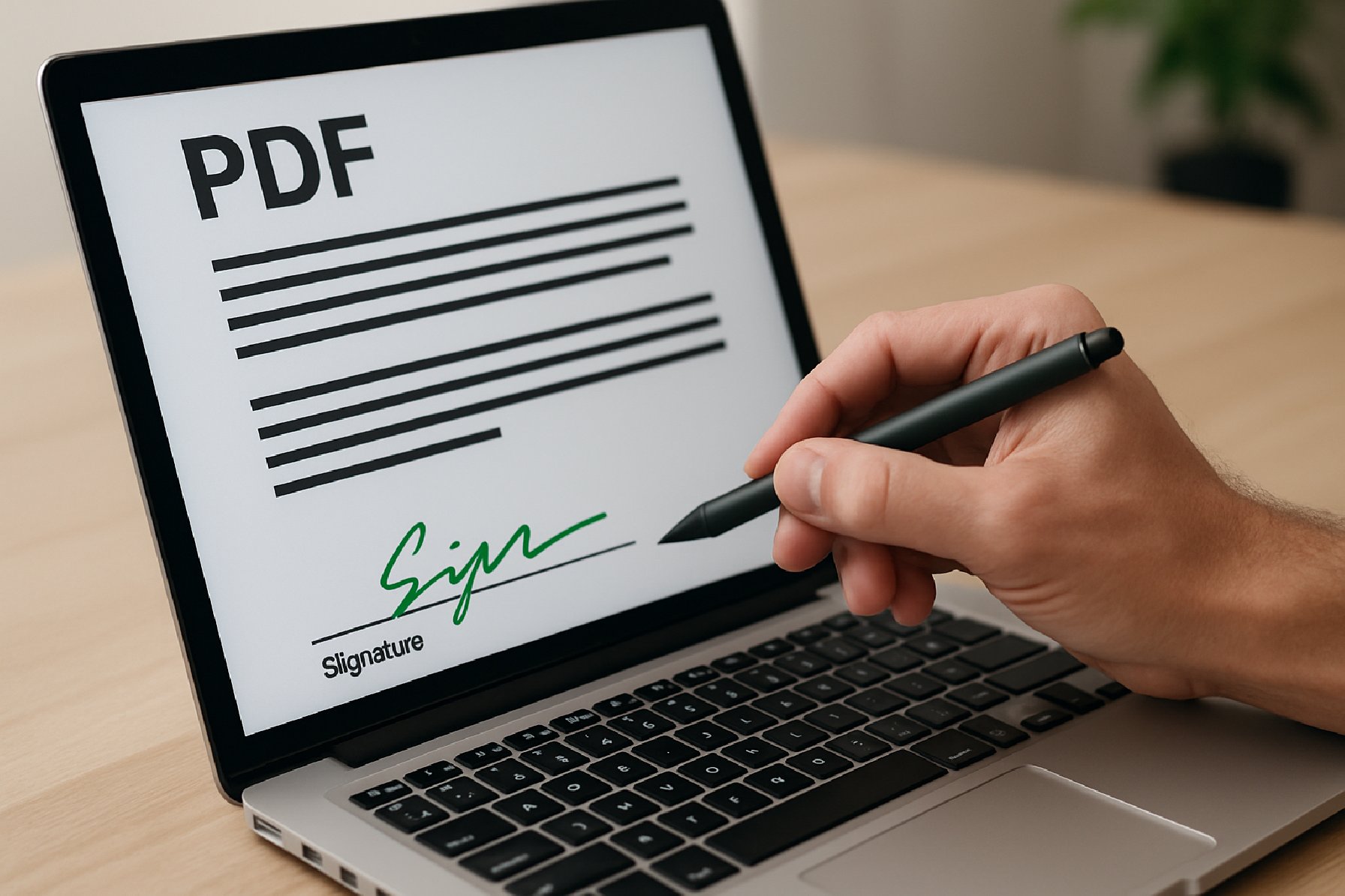 איך מוסיפים חתימה ירוקה למסמך PDF ללא הדפסה וסריקה?